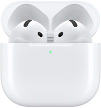 صورة لسماعات AirPods 4 من الجهة الأمامية