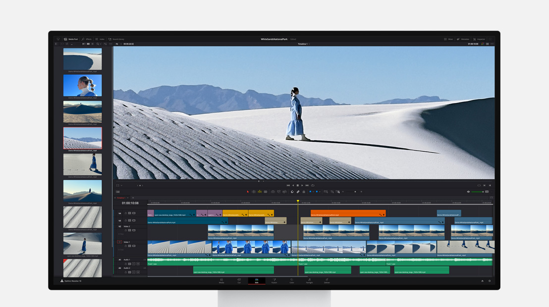 شاشة Pro Display XDR تعرض مهام لتحويل ترميز الفيديو