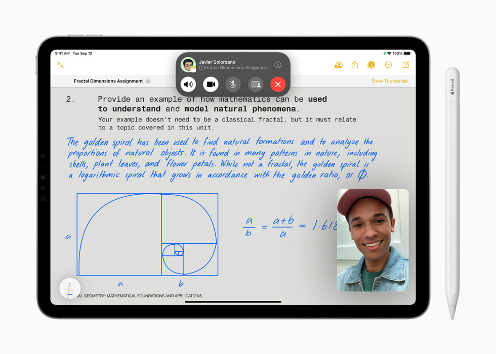 iPadOS 17’deki Notlar uygulaması.