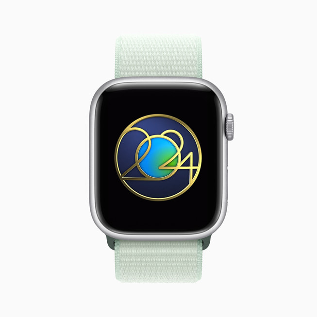 Apple Watch Series 8 viser belønningen som Apple Watch-brukere kan få på jordens dag.