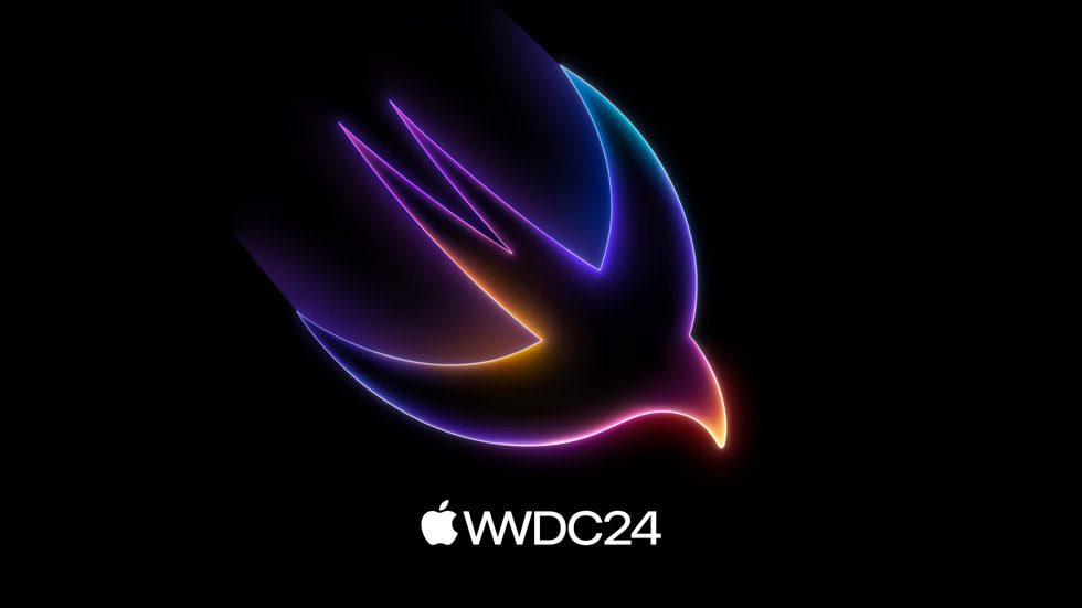Grafika s logem WWDC24