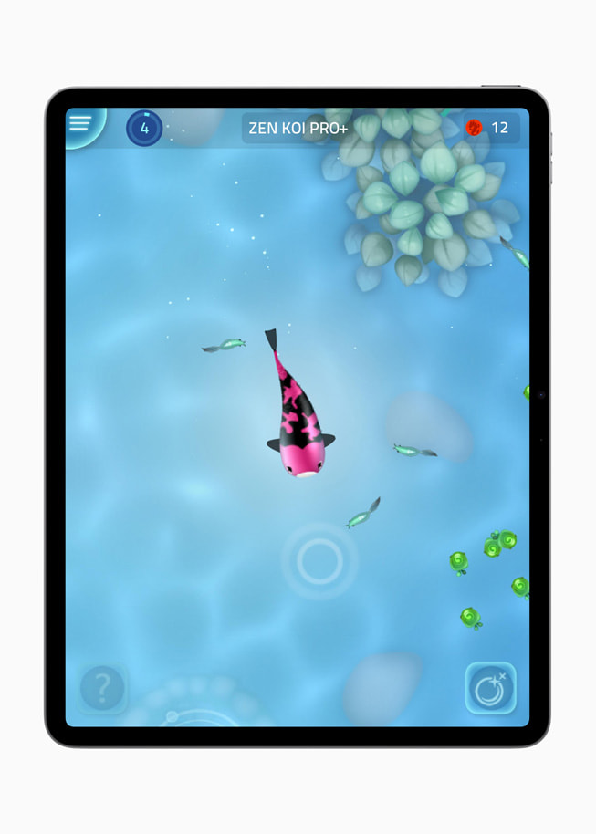 Et stillbillede fra Zen Koi Pro+ fra LandShark Games på iPad–Pro.