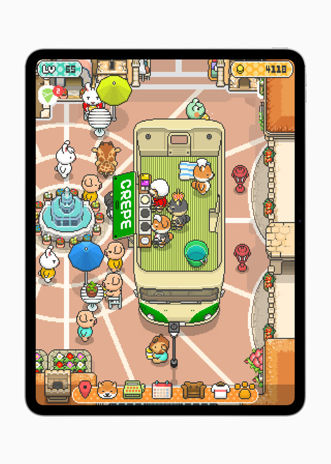 Una imagen de Food Truck Pup+ en un iPad Pro.
