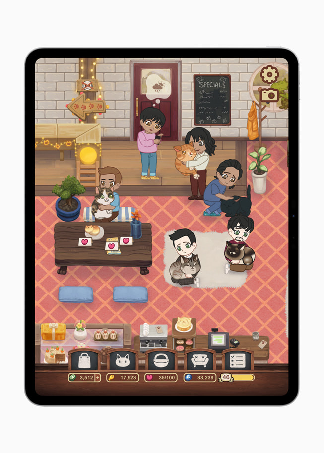 Una imagen de Furistas Cat Cafe+ en un iPad Pro.
