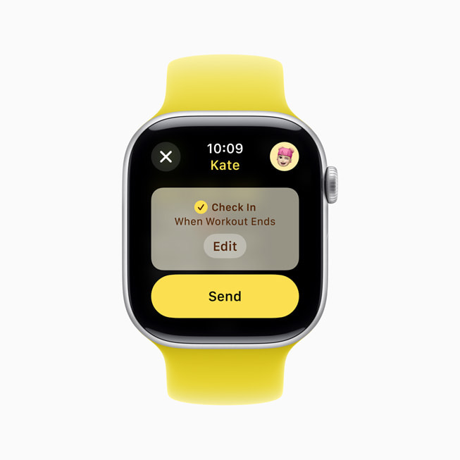 Tjek ind vises på Apple Watch Series 10.