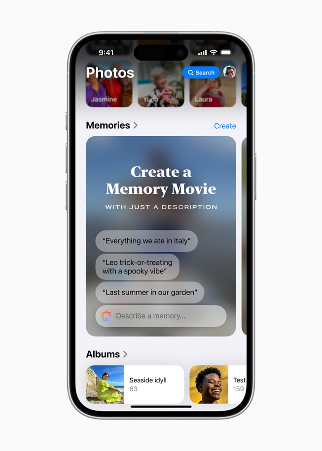 Bir kullanıcıdan iPhone 16’da Fotoğraflar uygulamasını kullanarak Anı Filmi yaratması isteniyor.