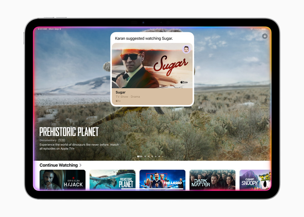 Siri, Apple TV+ uygulamasında işlem yapıyor.