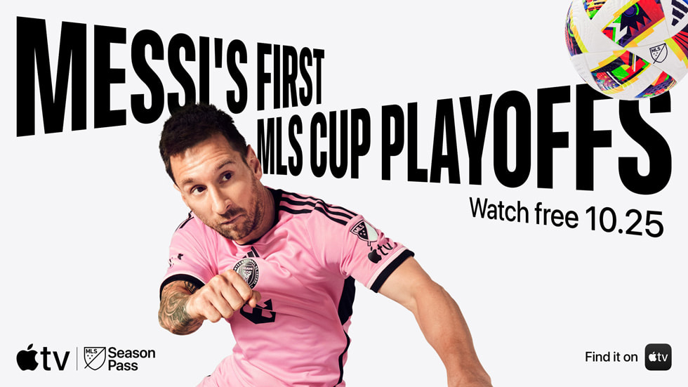 Image de Lionel Messi en tête d’affiche des séries éliminatoires de la MLS Cup 2024 diffusées par MLS Season Pass.