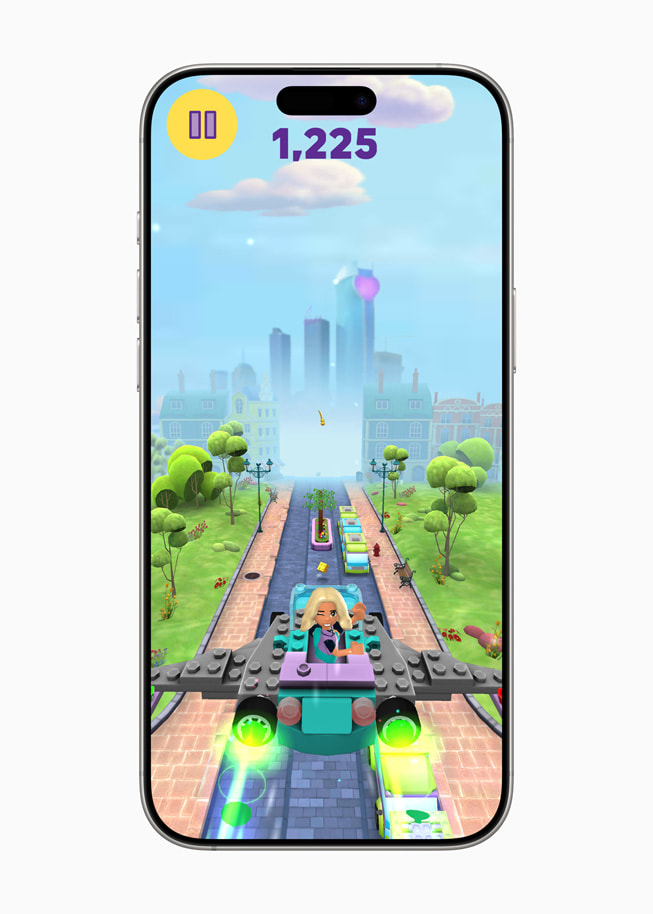 iPhone 16 Pro Max에서 보여지는 StoryToys의 LEGO Friends Heartlake Rush+ 스틸 이미지.