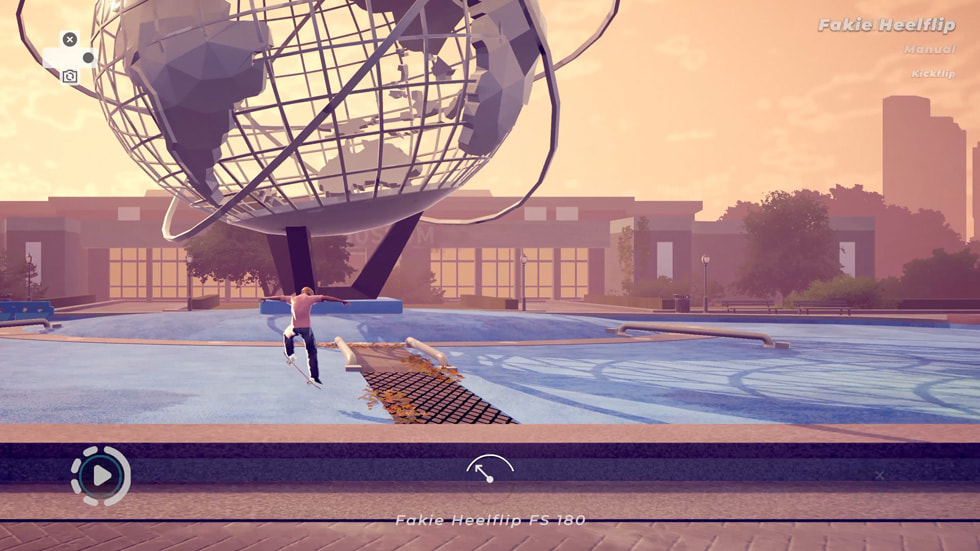 Hình ảnh trong trò chơi Skate City: New York của Snowman và Agens. 