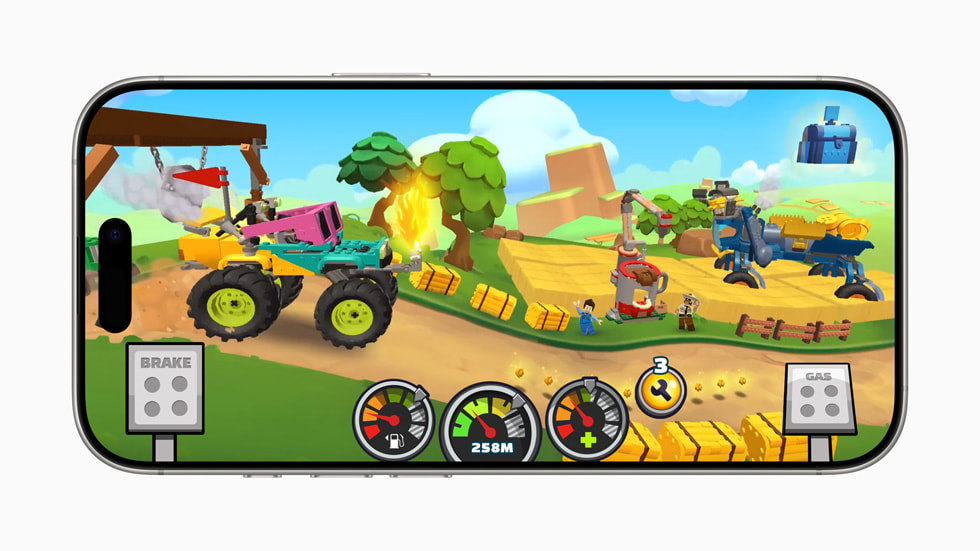 Grafik fra LEGO Hill Climb Adventures+ fra Fingersoft.
