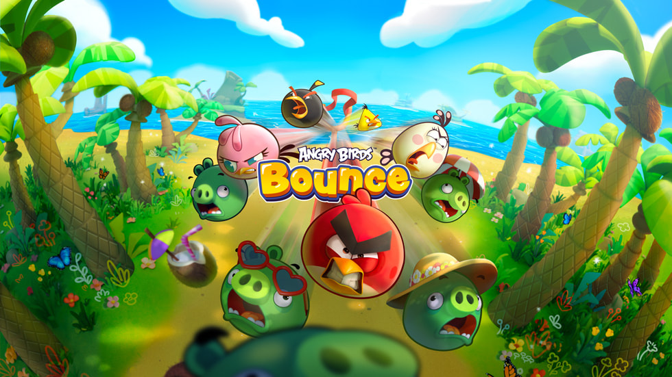 Grafik fra Angry Birds Bounce.