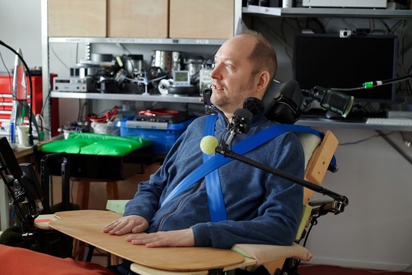 Giesbert Nijhuis, AssistiveWare teknolojisini kullanıyor.