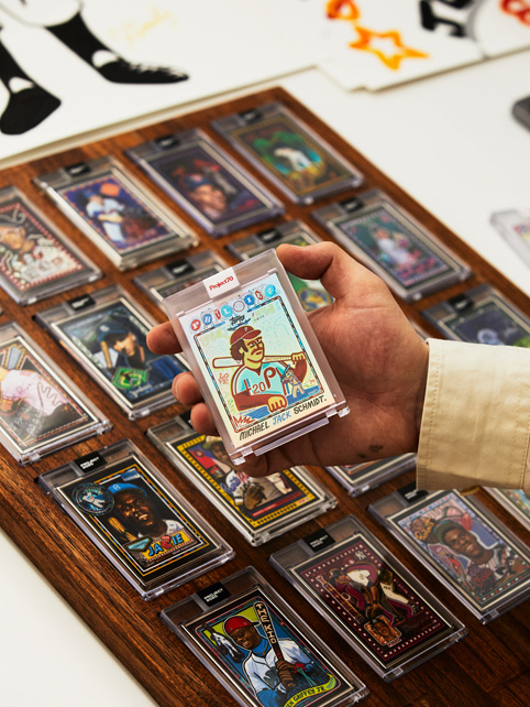 Eric “EfDot” Friedensohn tarafından tasarlanan Topps 2020 beyzbol kartları. 