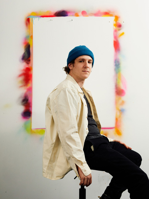 Eric “EfDot” Friedensohn, Brooklyn’deki stüdyosunda.
