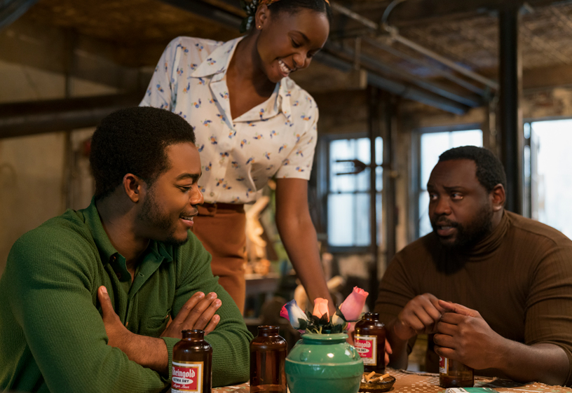 “Sokağın Dili Olsa” filminin oyuncuları Stephan James, KiKi Layne ve Brian Tyree Henry.